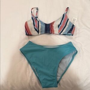 Striped Multicolor Bikini Set